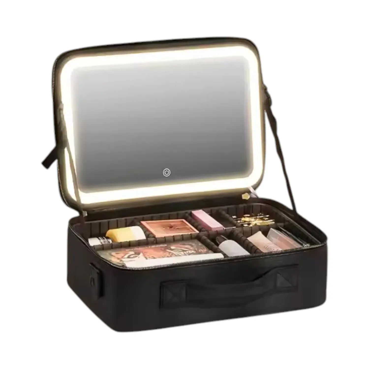 Cosmetiquera De Maquillaje Con Espejo Led